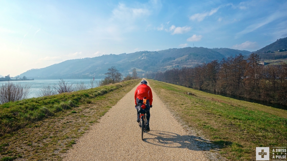 Adventure cycling in France: riding down the Rhone valley on a quiet bike path
