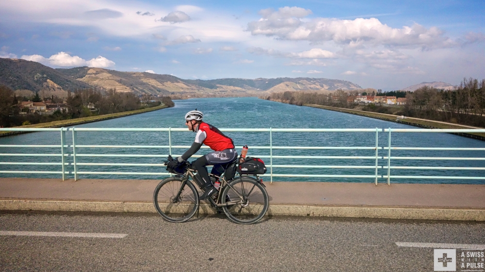 Training for the Transcontinental Race: we crossed the Rhone many times