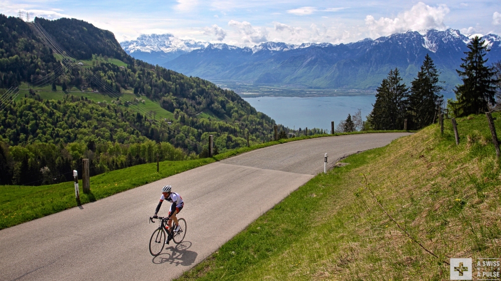 Beautiful views on Lake Geneva make climbing easier. Or not?