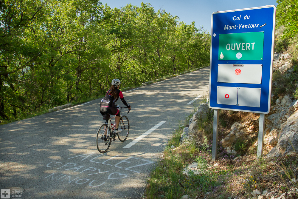 The road to Mont Ventoux between Sault and Chalet Reynard