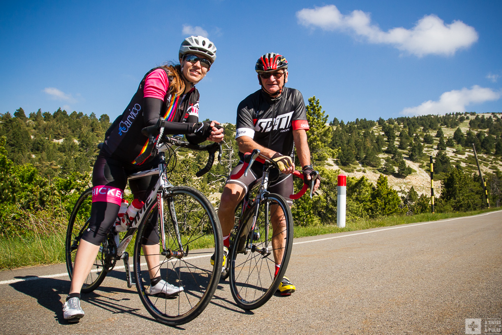 The road to Mont Ventoux between Sault and Chalet Reynard