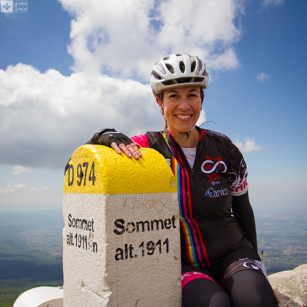 At the top of the Mont Ventoux