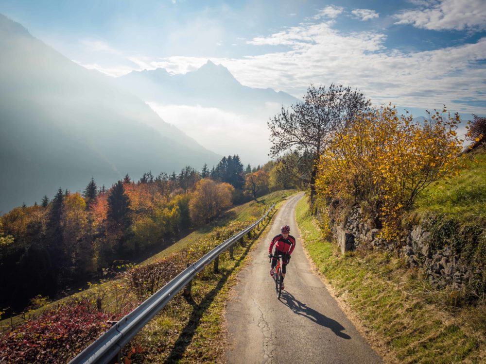 Autumn ride in Gryon, Switzerland