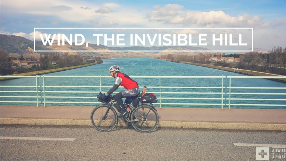 Ultralight bike touring in France: wind, the invisible hill