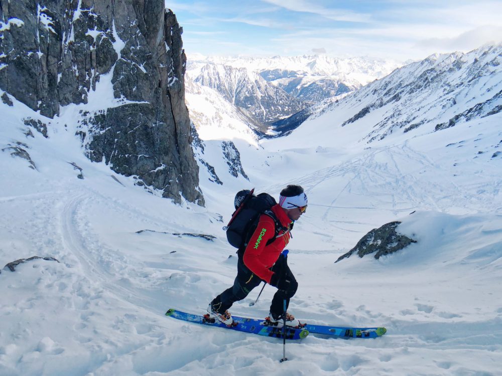 Getting to the Col des Ecandies - in the shade